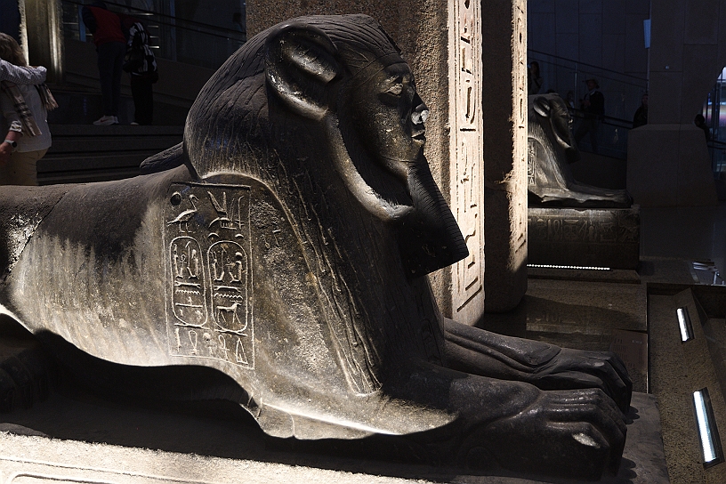 19 MAK_7046.jpg - Accanto alla porta due sfingi in granito nero.